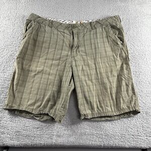 VINTAGE OP Plaid Shorts Mens 42 Gray‎ Green Skater Punk Beach Grunge Board